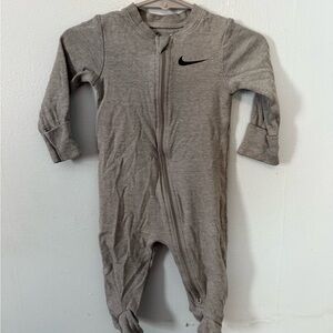 Nike Heather Gray Kids Footie One Piece